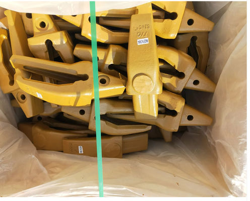 정밀 가스팅  J550 발굴기 버킷 치아 6I6554 65mm 간격이있는 어댑터